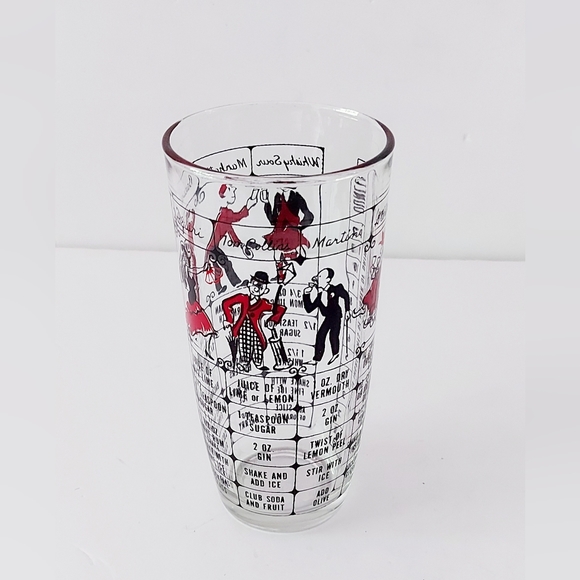 Mixing glass for cocktails with printed recipes. - Picture 2 of 9